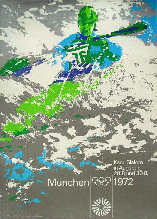 Munich Olympic Slalom Poster