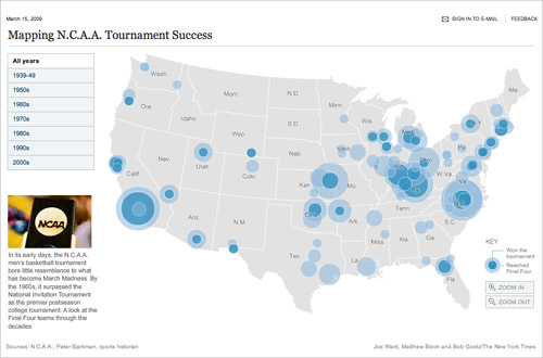 Mapping N.C.A.A. Tournament Success